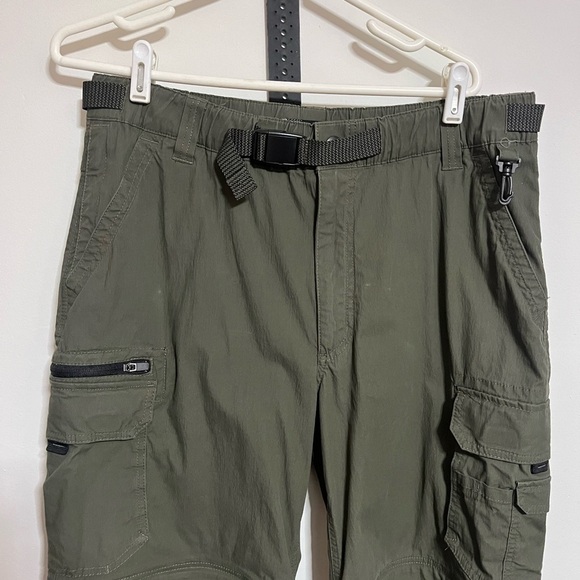 BC Clothing Green Cargo Convertible Pants Sz 32 - Picture 2 of 9